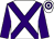 White, purple cross sashes & sleeves, hooped cap (Duncan McGregor)