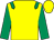 Yellow, emerald green epaulets and sleeves (Mr Noel McCloskey)