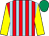 Red & light blue stripes, yellow sleeves, emerald green cap (David A Phelan)