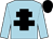 Light blue, black cross of lorraine, black cap (Mrs Marion Willcocks)
