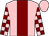 Pink, maroon panel, maroon blocks on sleeves (Daniel O'neill Revocable Trust)
