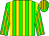 Green and gold stripes (Mrs I A Balding)