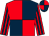 Red and dark blue (quartered), striped sleeves, dark blue and red quartered cap (Mrs S A Pearson)