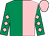 Emerald green and pink (halved), diamonds on sleeves, pink cap (Mr Richard Webb & Mr Alan King)