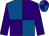 Purple & royal blue quartered, purple sleeves, quartered cap (Noel James)
