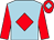 Light blue, red diamond & sleeves, red cap, light blue diamond (Loose Chippings Syndicate)