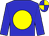 blue, yellow ball, blue and yellow quartered cap (Elva Winney)