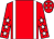 Red, white braces, red sleeves, white stars and stars on cap (Mrs Sue Quick)