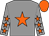 Grey, orange star, grey sleeves, orange stars, orange cap (Mr C Letcher & Mr J Ryan)