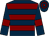 Dark blue, maroon hoops and armlets (Mr & Mrs J Dale & Kauto Riko Partnersh)