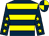 Dark blue, yellow hoops, dark blue sleeves, yellow stars, quartered cap (Mrs Christine Cone & Mrs Di Mitchell)
