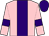 Pink, purple stripe, armlets and cap (Mr B Hartley)
