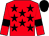 Red, black stars, armlets and cap (Andy Bell Anna Noble Arnie Flower 1)