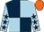 Dark blue and light blue (quartered), light blue sleeves, dark blue stars, orange cap (Bagtoon Villas)