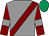 Grey, maroon sash, maroon sleeves, grey armlets, emerald green cap (Holcombe Hopefuls)