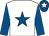 White, royal blue star and sleeves, royal blue cap, white star (Eclipse Horse Racing)