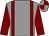 Grey, maroon braces and sleeves, quartered cap (Tr Racing Partnership)