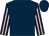 Dark blue, pink striped sleeves (Bermuda Thoroughbred Racing Limited)