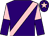 Purple, pink sash, halved sleeves, pink star on cap (Loumar Partnership)