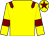 Yellow, maroon epaulettes, maroon armlet, maroon star on cap (Mrs Avril Barry)