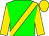 Green, gold sash, sleeves and cap (Mr P G Choice)