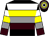Black, white, yellow, grey and brown hoops (J Byrne, P Conway, L Bolingbroke)