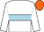 White body, light blue hoop, white arms, orange cap (T Marechal/mme C Predignac)