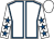 White, royal blue seams, royal blue stars on sleeves, white cap (Elusive Time Syndicate)