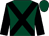 Dark green, black cross belts and sleeves (Miss Gloria Abbey)