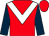 Red, white chevron, dark blue sleeves (Mr A F Tait)