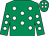 Emerald green, white spots (Messrs C P Harris & J Barnard)