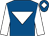 Royal blue, white inverted triangle & sleeves, white diamond on cap (David O'rourke)