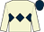 Beige, dark blue triple diamond, dark blue cap (F Crone, T Hunter & D A Harrison Racin)