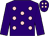 Purple, pink spots, purple sleeves, pink spots on cap (Jonathan Deacon)
