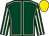 DARK GREEN, beige seams, striped sleeves, gold cap (JP Murtagh Racing)