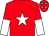 Red, white star, halved sleeves and stars on cap (Transatlantic Racing)