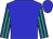 Blue, lime stripes on blue sleeves (Calvario, Samuel And Calvario, Yolanda)