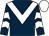 Dark blue, white chevron, white chevrons on sleeves, white cap (Mrs Mary C Fitzpatrick)