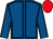Royal blue, dark blue seams, red cap (Godolphin)