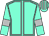 Aquamarine, dark grey seams, aquamarine sleeves, dark grey armbands, striped cap (Messrs D J Benzien, Greg Bortz, P Govender & A May)