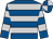 Royal blue and silver hoops, hooped sleeves, quartered cap (Mr H Adams)