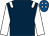 Dark blue, white epaulettes & sleeves, royal blue cap, white diamonds (Parkview Bloodstock Syndicate)