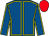 Royal blue, yellow seams, red cap (P J T Monahan)
