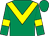 Emerald green, yellow chevron, yellow armlet, emerald green cap (Cill Choca Syndicate)