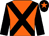 Orange, black cross sashes & sleeves, black cap, orange star (Lady Melissa Brooke & Sir Francis Brooke)