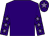 Purple, mauve stars on sleeves, purple cap, mauve star (Mr S Duncan)