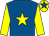 Royal blue, yellow star and sleeves, yellow cap, royal blue star (Ian & Debbie Paver)