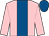 Pink and royal Blue stripe, royal Blue cap (Stall Meerbusch)