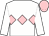 White, pink triple diamond, pink cap (The Gay Cavaliers Partnership)
