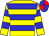 Yellow, blue hoops, blue and red quartered cap (W H & Mrs J A Tinning)
